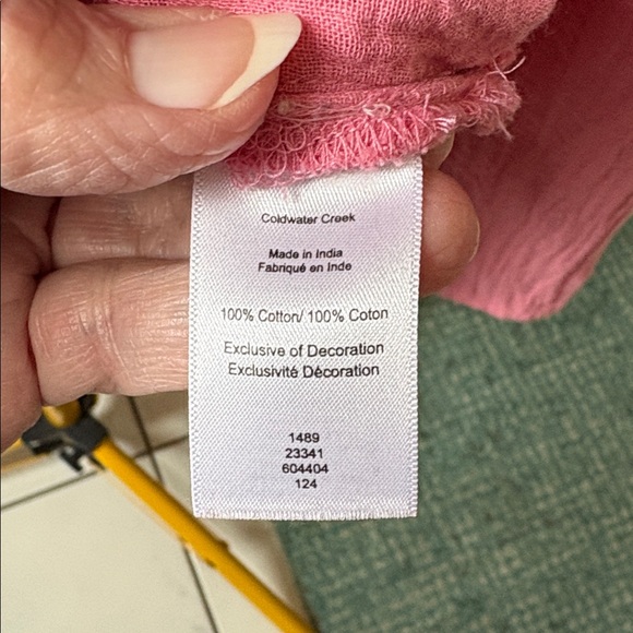 Coldwater Creek  tunic  long sleeve 
Valentine’s Day top Pink Heart Embroidered - Picture 15 of 15